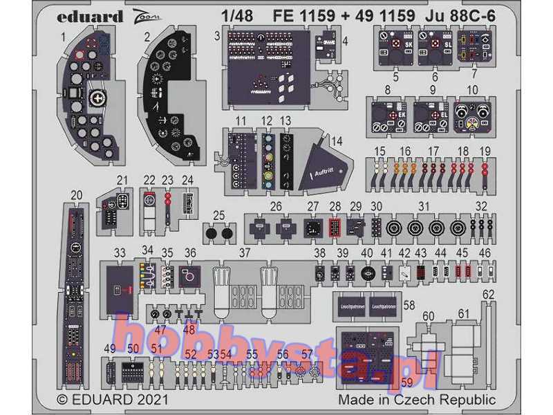 Ju 88C-6 interior 1/48 - zdjęcie 1 Ju 88C-6 interior 1/48 - zdjęcie 1