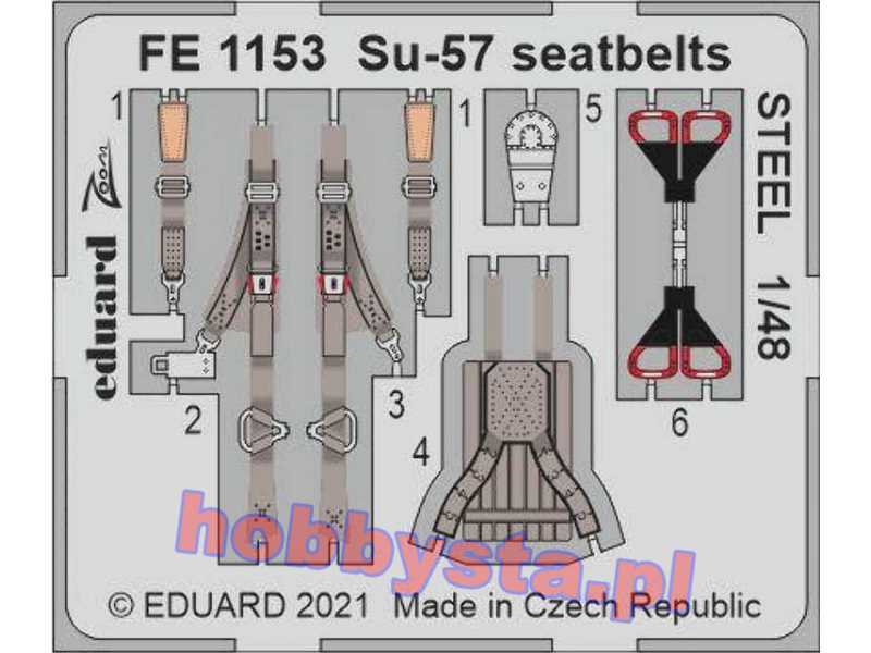 Su-57 seatbelts STEEL 1/48 - zdjęcie 1