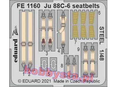 Ju 88C-6 seatbelts STEEL 1/48 - zdjęcie 1