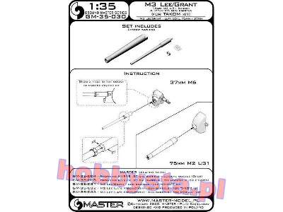 M3 Lee/Grant - Lufy Uzbrojenia - 75mm M2 L/31 (Krótka) Oraz 37mm - zdjęcie 4