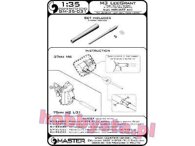 M3 Lee/Grant - Lufy Uzbrojenia - 75mm M2 L/31 (Krótka) Oraz 37mm - zdjęcie 4