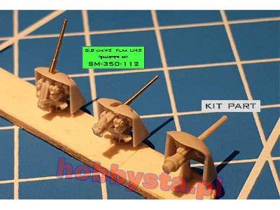 Niemieckie Działo 8,8cm/45 (3.46in) Flak L/45 - Używany W Większ - zdjęcie 3