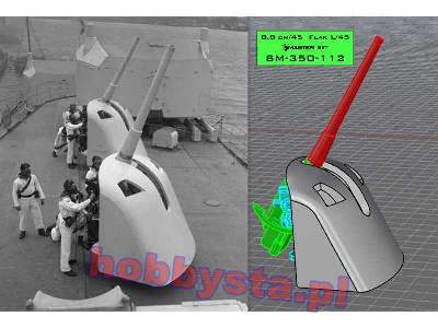 Niemieckie Działo 8,8cm/45 (3.46in) Flak L/45 - Używany W Większ - zdjęcie 5