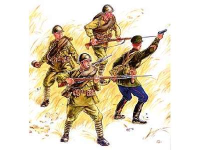 Figurki - Red Army Infantry - WW II - zdjęcie 1