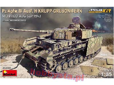 Pz.Kpfw.Iv Ausf. H Krupp-grusonwerk środ.prod. 1943r. z wnętrzem - zdjęcie 1