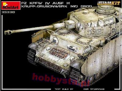 Pz.Kpfw.Iv Ausf. H Krupp-grusonwerk środ.prod. 1943r. z wnętrzem - zdjęcie 4