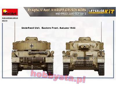 Pz.Kpfw.Iv Ausf. H Krupp-grusonwerk środ.prod. 1943r. z wnętrzem - zdjęcie 21