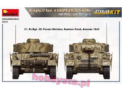 Pz.Kpfw.Iv Ausf. H Krupp-grusonwerk środ.prod. 1943r. z wnętrzem - zdjęcie 23