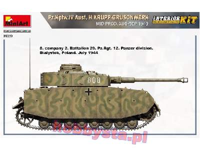 Pz.Kpfw.Iv Ausf. H Krupp-grusonwerk środ.prod. 1943r. z wnętrzem - zdjęcie 26