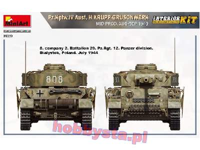 Pz.Kpfw.Iv Ausf. H Krupp-grusonwerk środ.prod. 1943r. z wnętrzem - zdjęcie 27