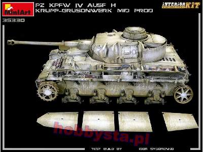 Pz.Kpfw.Iv Ausf. H Krupp-grusonwerk środ.prod. 1943r. z wnętrzem - zdjęcie 35