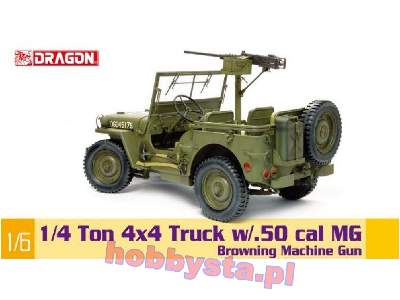 1/4-Ton 4x4 Jeep Willis z karabinem maszynowym M2 kal. .50 - zdjęcie 2