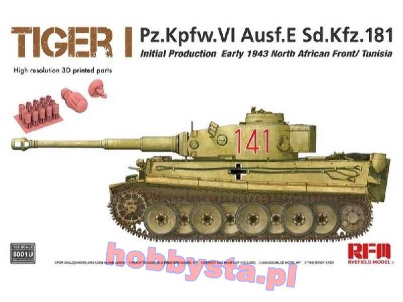 Tiger I Pz.Kpfw.VI Aust.E Sd.Kfz.181 - initial - 1943 - Tunezja - zdjęcie 1 Tiger I Pz.Kpfw.VI Aust.E Sd.Kfz.181 - initial - 1943 - Tunezja - zdjęcie 1