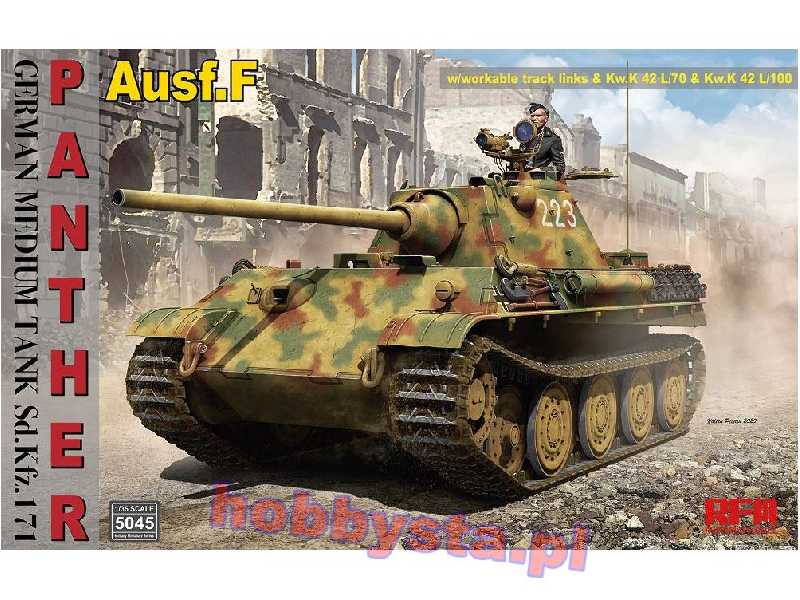 Sd.Kfz.171 Panther Ausf. F w/ workable track, Kw.K L/70 & L/100 - zdjęcie 1