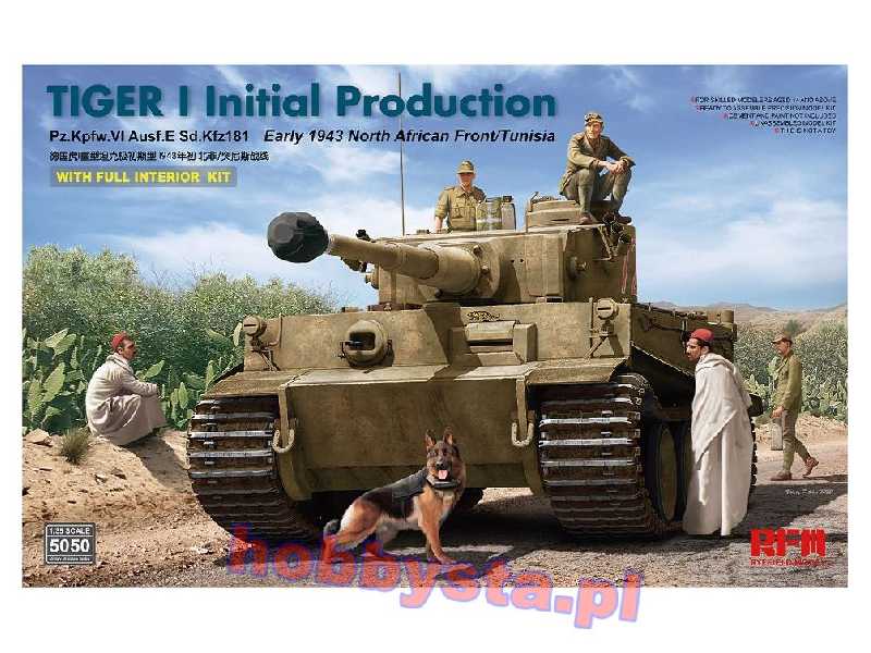 Tiger I Pz.Kpfw.VI Aust.E Sd.Kfz.181 - initial - 1943 - Afryka - zdjęcie 1 Tiger I Pz.Kpfw.VI Aust.E Sd.Kfz.181 - initial - 1943 - Afryka - zdjęcie 1