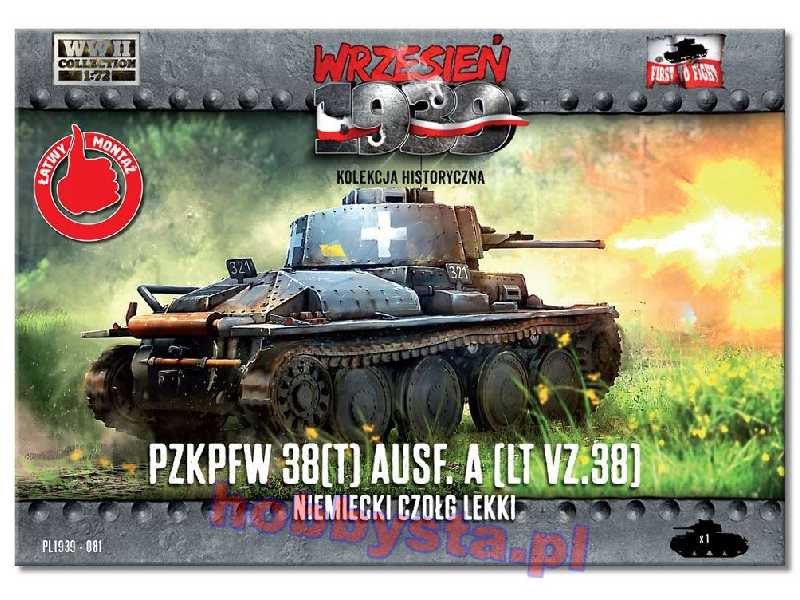 Niemiecki czołg lekki PzKpfw 38(t) Ausf. A (LT vz 38) - zdjęcie 1 Niemiecki czołg lekki PzKpfw 38(t) Ausf. A (LT vz 38) - zdjęcie 1