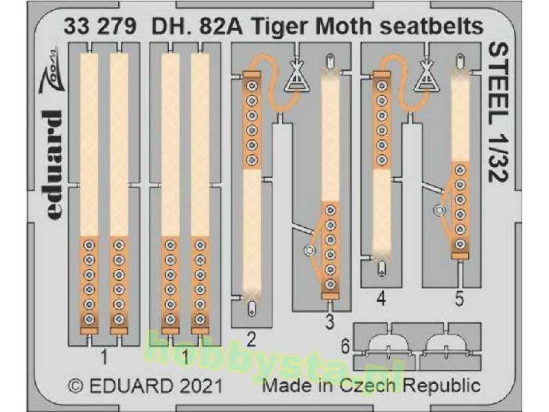 DH.  82A Tiger Moth seatbelts STEEL 1/32 - zdjęcie 1