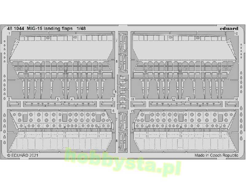 MiG-15 landing flaps 1/48 - zdjęcie 1