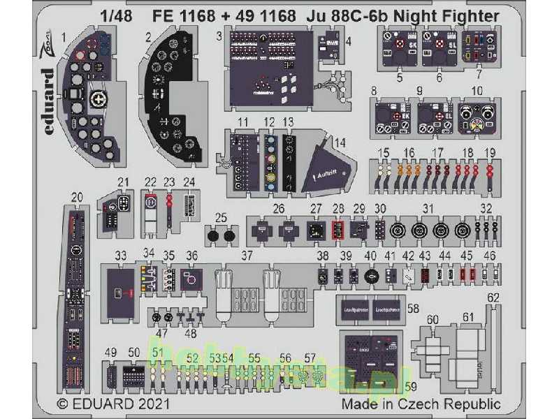 Ju 88C-6b Night Fighter interior 1/48 - zdjęcie 1