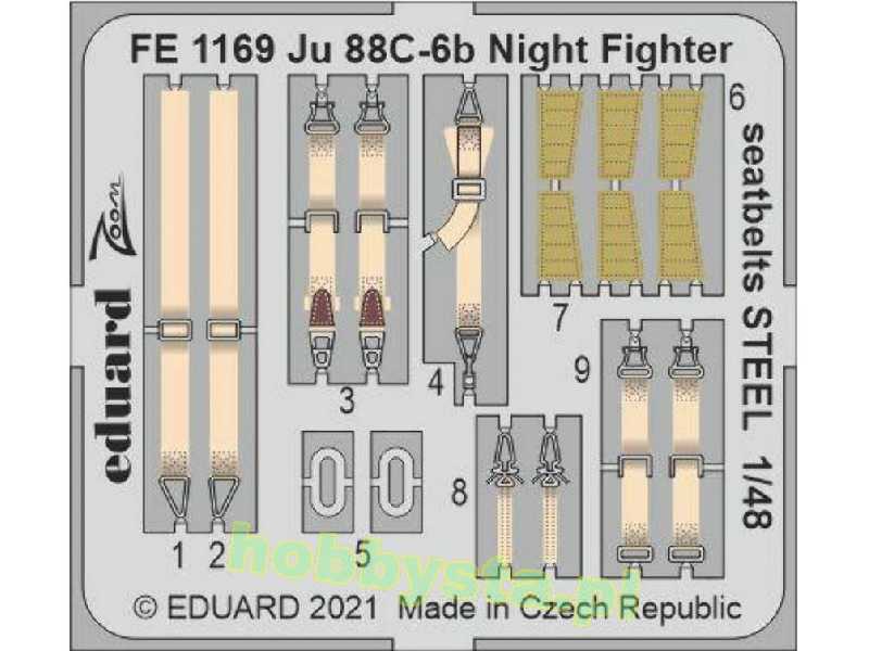 Ju 88C-6b Night Fighter seatbelts STEEL 1/48 - zdjęcie 1