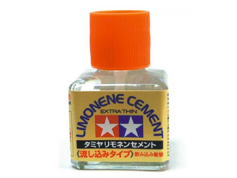 Klej Tamiya Limonene Cement Extra Thin z pędzelkiem 40 ml - zdjęcie 1 Klej Tamiya Limonene Cement Extra Thin z pędzelkiem 40 ml - zdjęcie 1