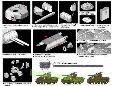 M4A3 HVSS POA-CWS-H5 czołg z miotaczem płomieni - Korea - zdjęcie 2