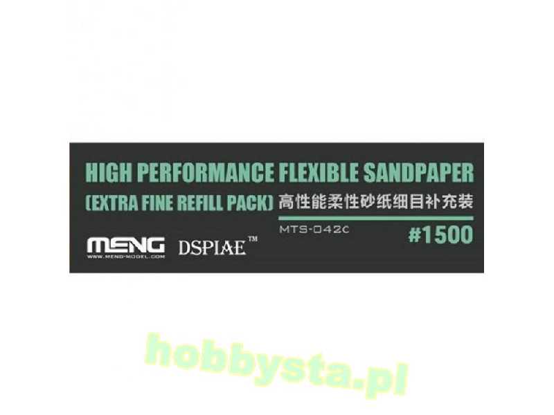 High Performance Flexible Sandpaper #1500 (Extra Fine Refill Pac - zdjęcie 1 High Performance Flexible Sandpaper #1500 (Extra Fine Refill Pac - zdjęcie 1