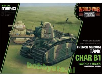 World War Toons Char B1 French Medium Tank - zdjęcie 1