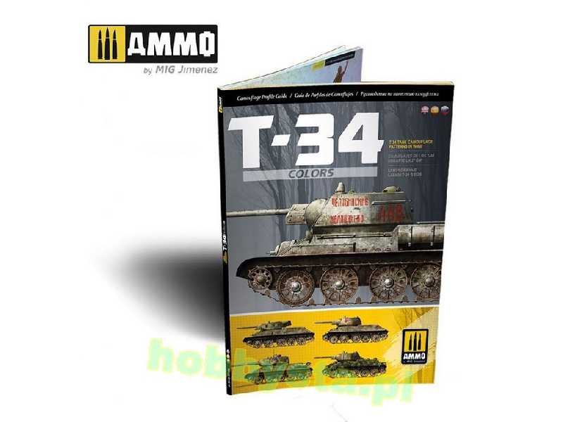 T-34 Colors. T-34 Tank Camouflage Patterns In WWii (Multilingual - zdjęcie 1