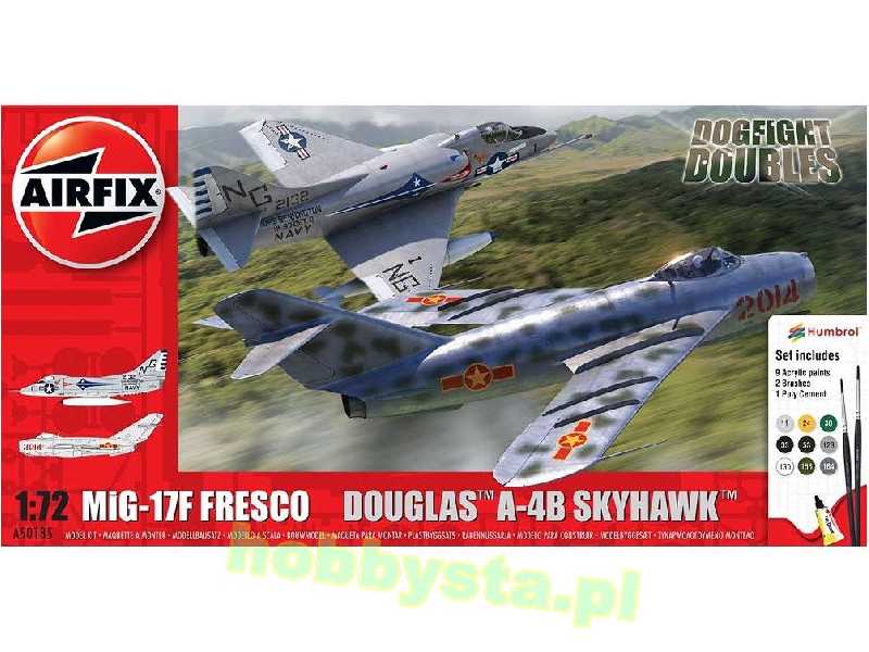 Mig 17F Fresco Douglas A-4B Skyhawk Dogfight - zestaw  - zdjęcie 1