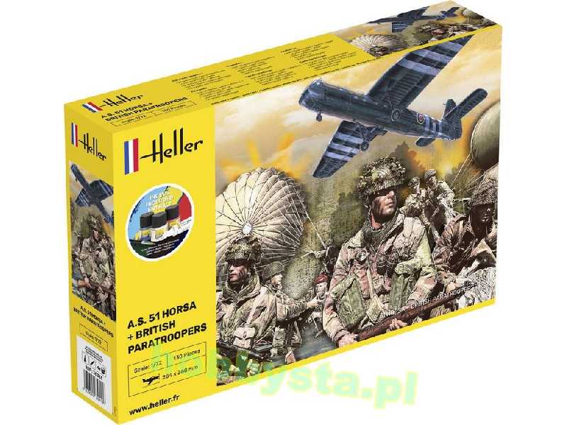 A.S. 51 Horsa + British Paratroopers - Zestaw startowy - zdjęcie 1 A.S. 51 Horsa + British Paratroopers - Zestaw startowy - zdjęcie 1