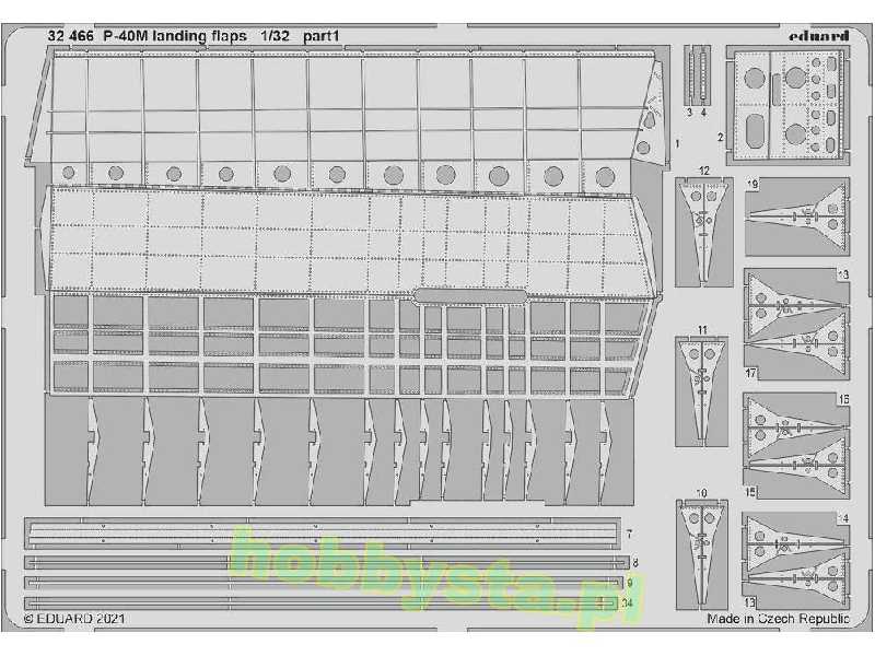 P-40M landing flaps 1/32 - zdjęcie 1