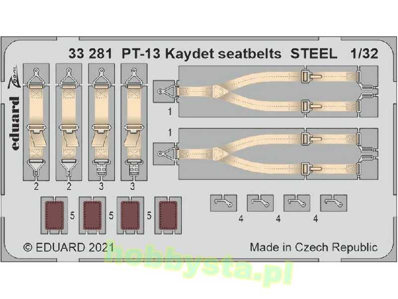 PT-13 Kaydet seatbelts STEEL 1/32 - zdjęcie 1 PT-13 Kaydet seatbelts STEEL 1/32 - zdjęcie 1