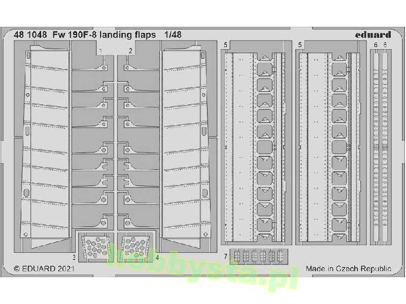 Fw 190F-8 landing flaps 1/48 - zdjęcie 1 Fw 190F-8 landing flaps 1/48 - zdjęcie 1