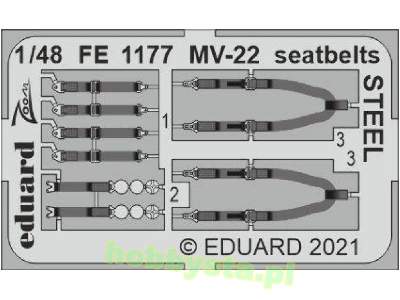 MV-22 seatbelts STEEL 1/48 - zdjęcie 1