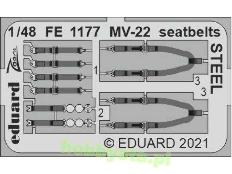 MV-22 seatbelts STEEL 1/48 - zdjęcie 1