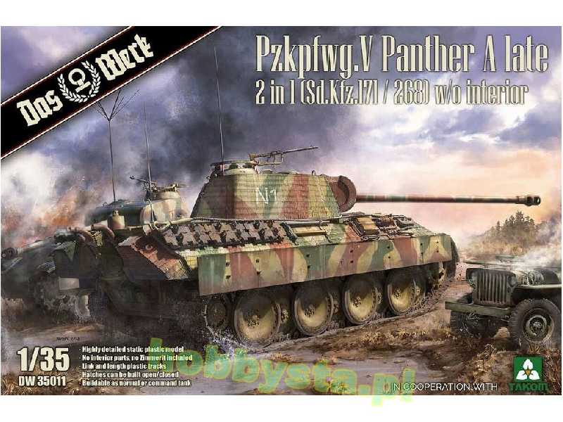 Pzkpfwg.V Panther A Late 2 In 1 (Sd.Kfz.171 / 268) W/O Interior - zdjęcie 1