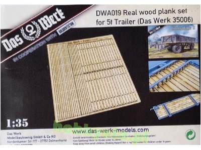 Real Wood Plank Set For 5t Trailer - zdjęcie 1