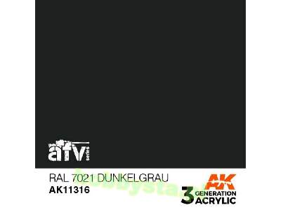 AK 11316 RAL 7021 Dunkelgrau - zdjęcie 1