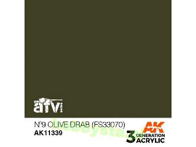 AK 11339 N&#186;9 Olive Drab (Fs33070) - zdjęcie 1
