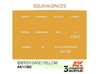 AK 11362 British Sand Yellow - zdjęcie 3