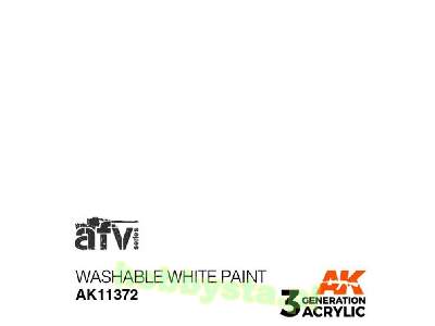 AK 11372 Washable White Paint - zdjęcie 1