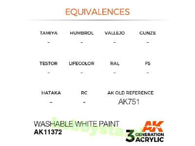 AK 11372 Washable White Paint - zdjęcie 3