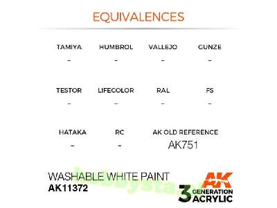 AK 11372 Washable White Paint - zdjęcie 3