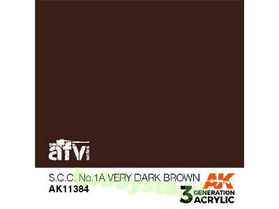 AK 11384 S.C.C. No.1a Very Dark Brown - zdjęcie 1