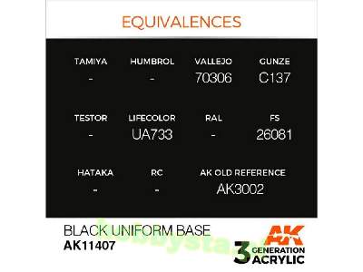 AK 11407 Black Uniform Base - zdjęcie 3