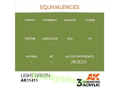 AK 11411 Light Green - zdjęcie 3