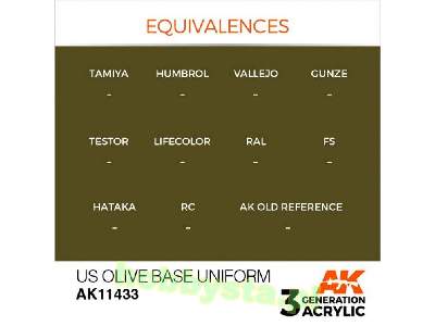 AK 11433 US Olive Base Uniform - zdjęcie 3