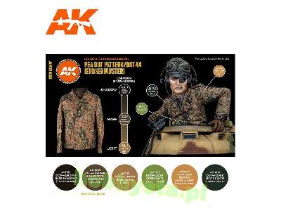 AK 11623 Waffen-SS Pea Dot Pattern/Dot44 (Erbsenmuster) Set - zdjęcie 2