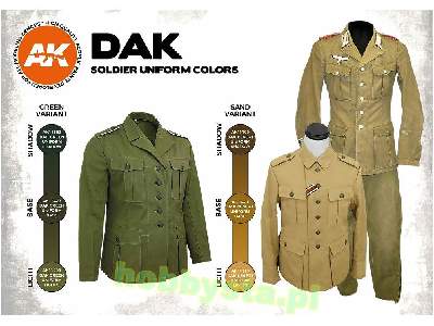 AK 11628 DAK Soldiers Uniform Colors Set - zdjęcie 3